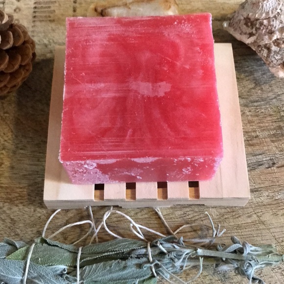 Raspberry Limeade vegan glycerin soap/ 4.5 oz/ Mountain. Mom Soap co / pink - Picture 2 of 11